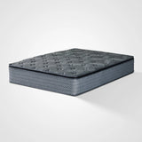 Set Pat dormitor dumonde, tapitat bej, Glow 180x200 cm, somiera rabatabila inclusa, spatiu depozitare + Saltea WLS