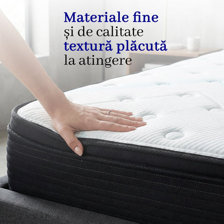 Saltea dumonde Elvara Comfort Pocket 180x200 cm, arcuri individuale, spuma inalta densitate, superortopedica, grosime 25cm LFG-saltele