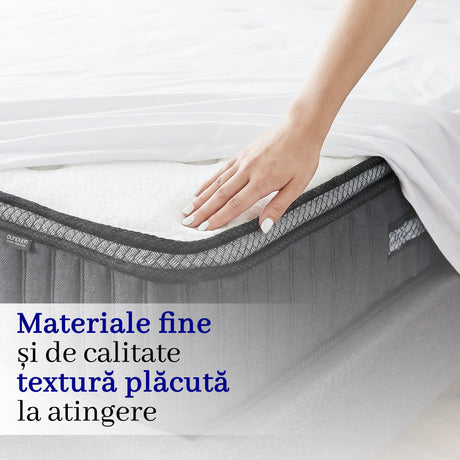 Saltea dumonde Elvara Comfort Pocket 180x200 cm, arcuri individuale, spuma inalta densitate, superortopedica, grosime 25cm LFG-saltele