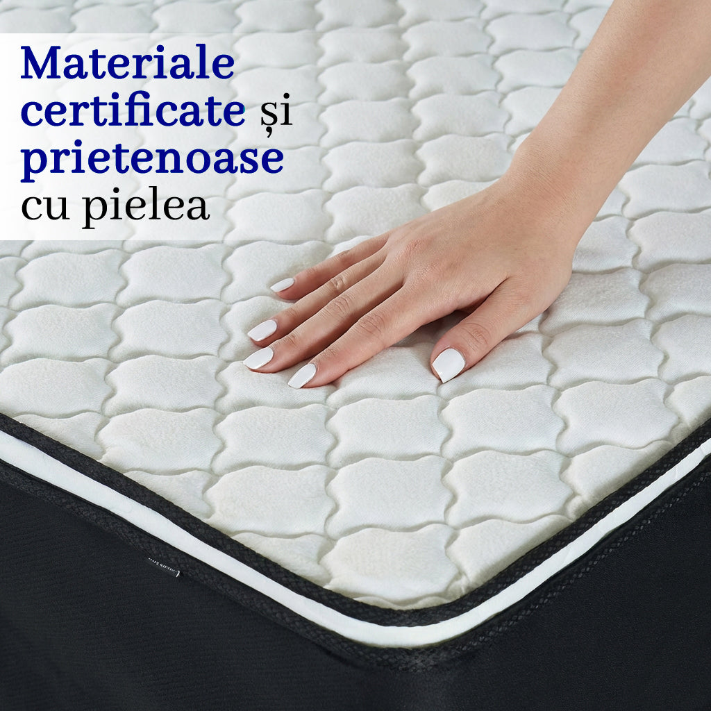 Saltea dumonde Elvara Comfort Pocket 180x200 cm, arcuri individuale, spuma inalta densitate, superortopedica, grosime 25cm LFG-saltele