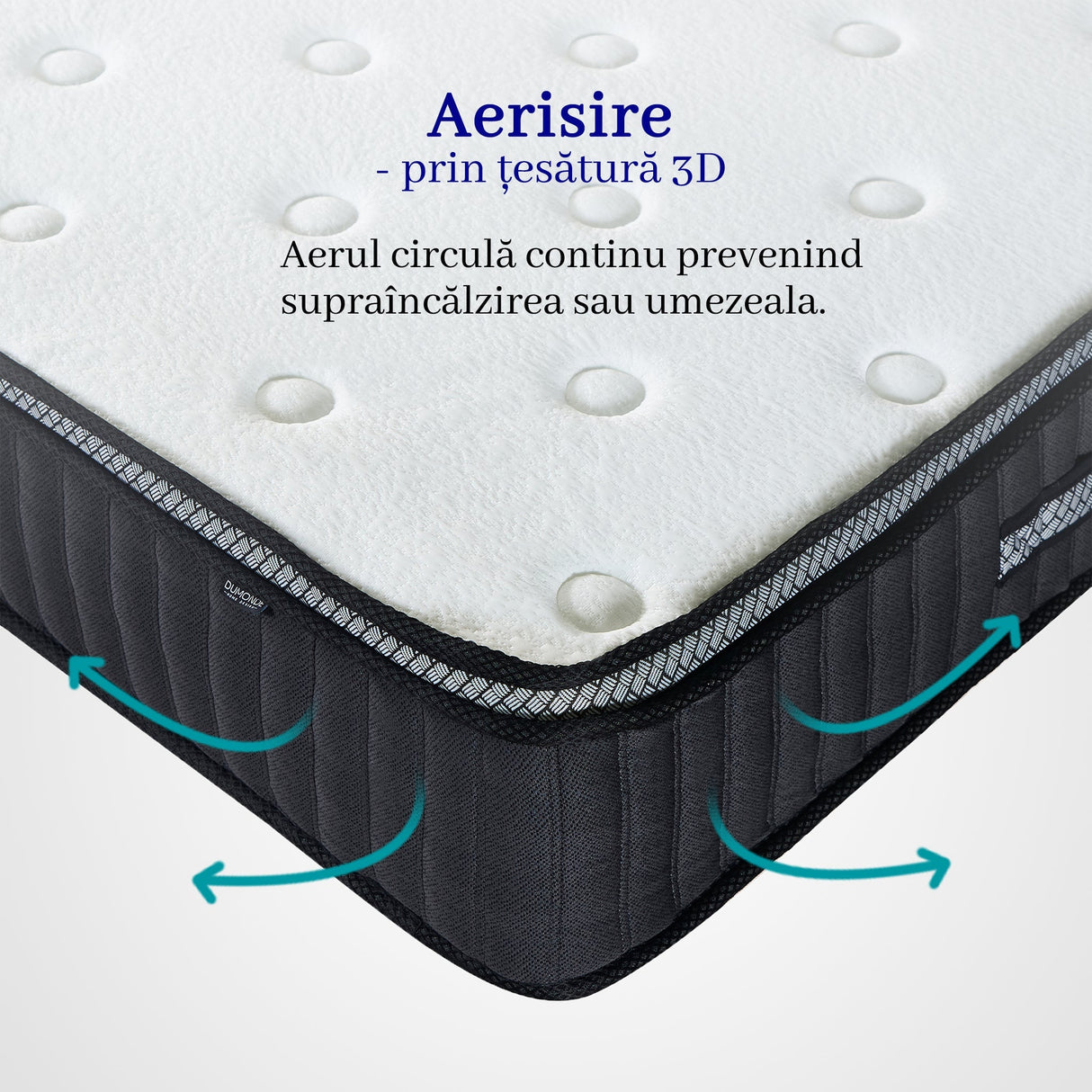 Saltea dumonde Altessa Comfort Pocket 140x200 cm, arcuri individuale, spuma cu memorie, superortopedica, grosime 25 cm LFG-saltele