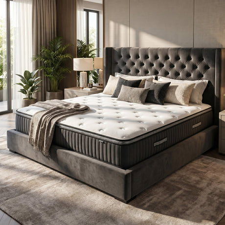 Saltea dumonde Altessa Comfort Pocket 140x200 cm, arcuri individuale, spuma cu memorie, superortopedica, grosime 25 cm LFG-saltele