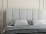 Pat dormitor dumonde, tapitat beige, Ambiance 160x200 cm, somiera rabatabila inclusa, spatiu depozitare