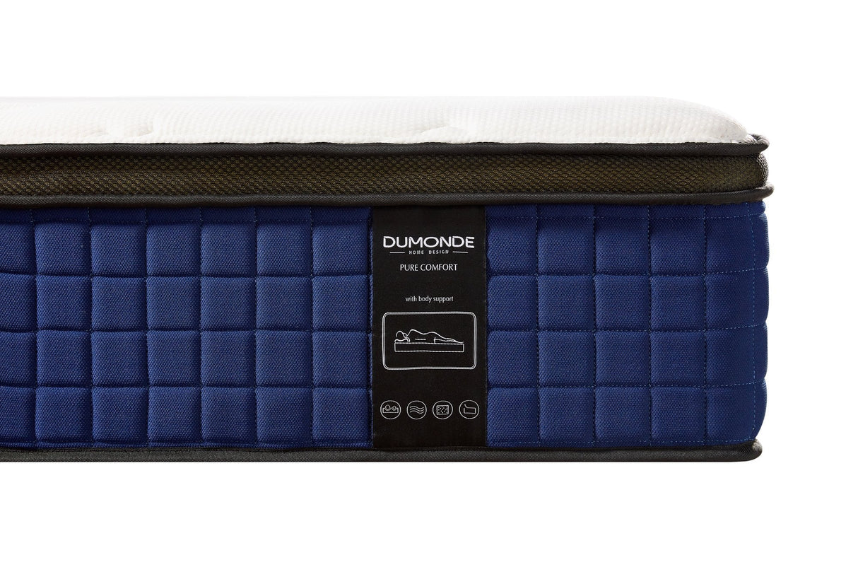 Saltea dumonde Azura Indigo Pocket 140x200 cm, arcuri individuale, spuma cu memorie, superortopedica, grosime 30 cm