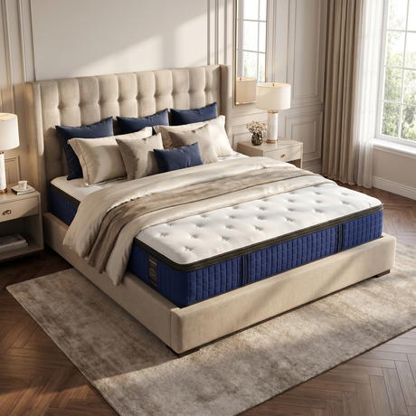 Saltea dumonde Azuro Premium Pocket 140x200 cm, arcuri individuale, spuma cu memorie, superortopedica, grosime 30 cm
