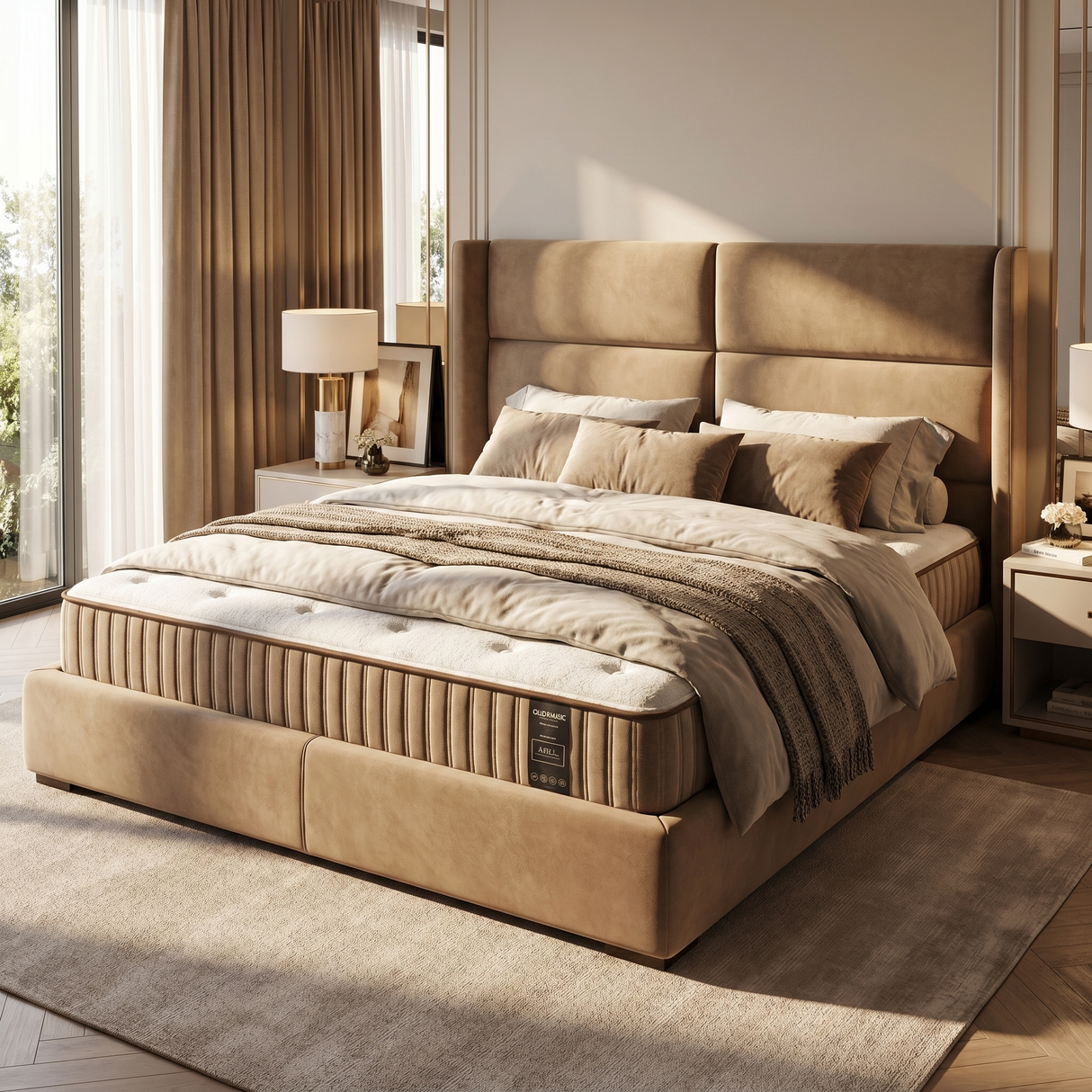 Saltea dumonde Bella Premium Pocket 140x200 cm, arcuri individuale, spuma cu memorie, superortopedica, grosime 25 cm