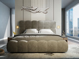 Pat California 180x200 cm, gri, Plush velvet KK5J086 grey 14# - imagine 2