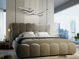 Pat California 180x200 cm, gri, Plush velvet KK5J086 grey 14# - imagine 5