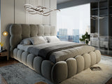 Pat California 180x200 cm, gri, Plush velvet KK5J086 grey 14# - imagine 8