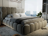 Pat California 180x200 cm, gri, Plush velvet KK5J086 grey 14# - imagine 9