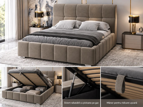 Pat Elaris 140x200 cm, Plush velvet KK5J086 beige 12# – imagine 14