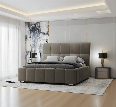Pat Elaris 180x200 cm, Plush velvet KK5J086 beige 12# – imagine 7