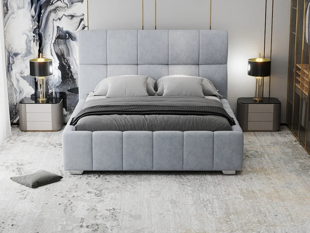 Pat Elaris 180x200 cm, Plush velvet KK5J086 grey 8# – imagine 2