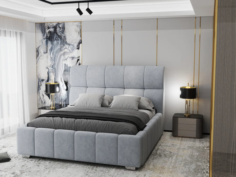 Pat Elaris 180x200 cm, Plush velvet KK5J086 grey 8# – imagine 3