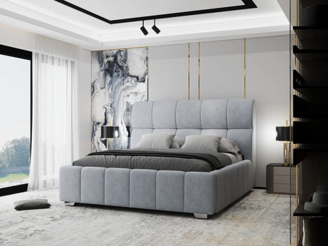 Pat Elaris 180x200 cm, Plush velvet KK5J086 grey 8# – imagine 4