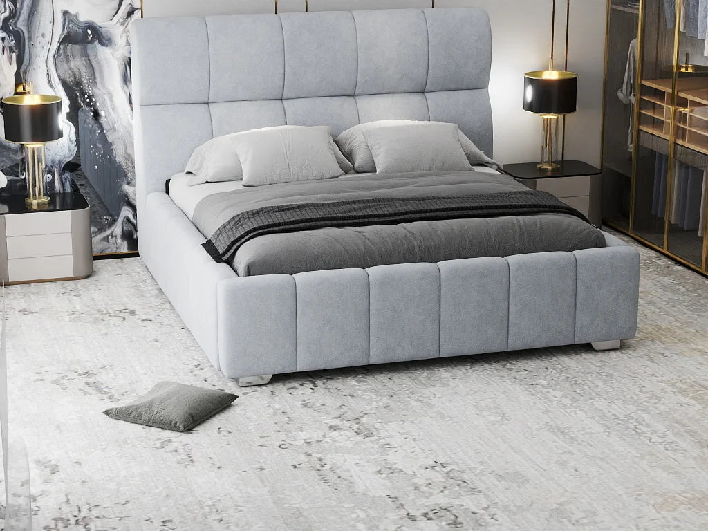 Pat Elaris 180x200 cm, Plush velvet KK5J086 grey 8# – imagine 5