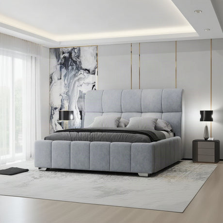 Pat Elaris 180x200 cm, Plush velvet KK5J086 grey 8# – imagine 7