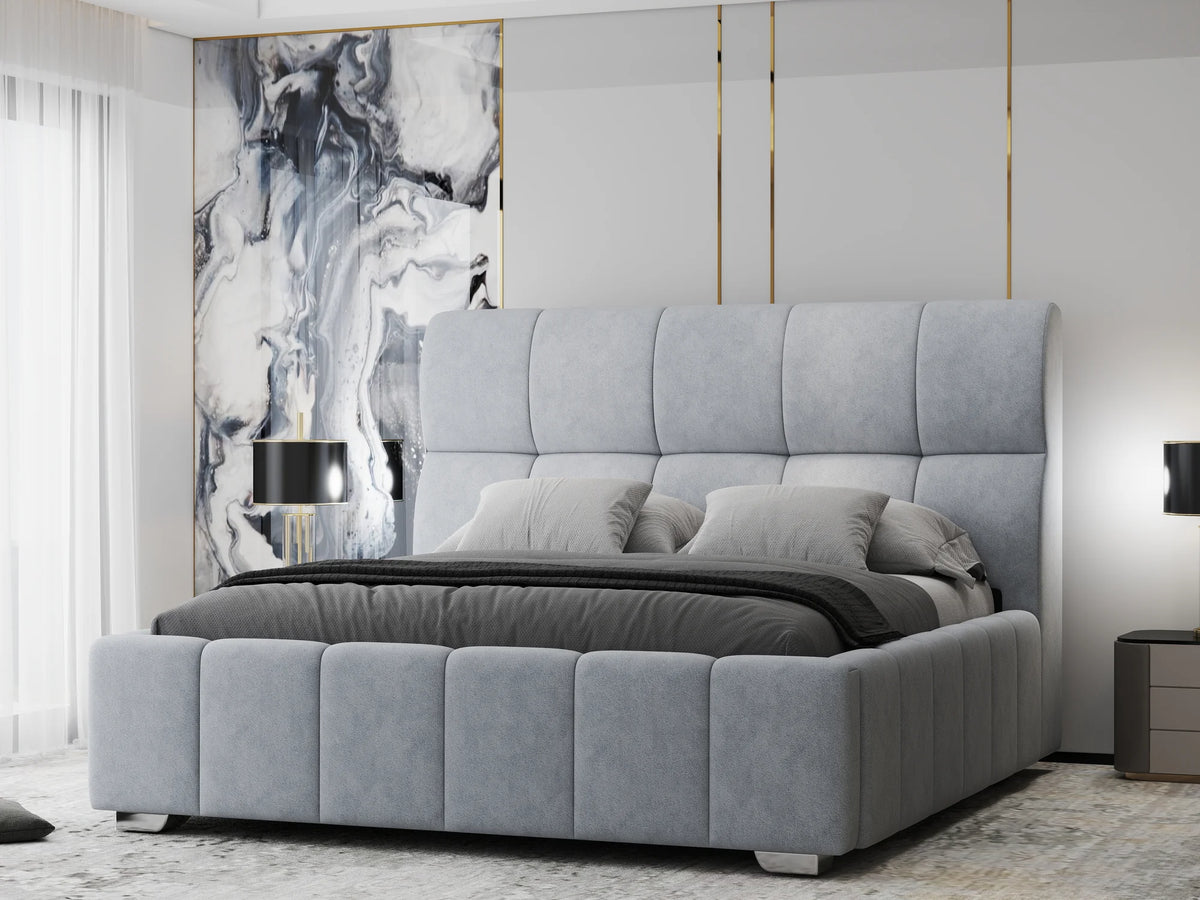 Pat Elaris 180x200 cm, Plush velvet KK5J086 grey 8# – imagine 10