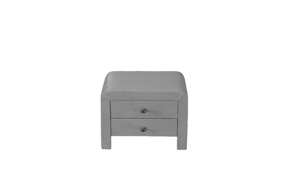 Noptiera dumonde tapitata plush gri Velvet WLS
