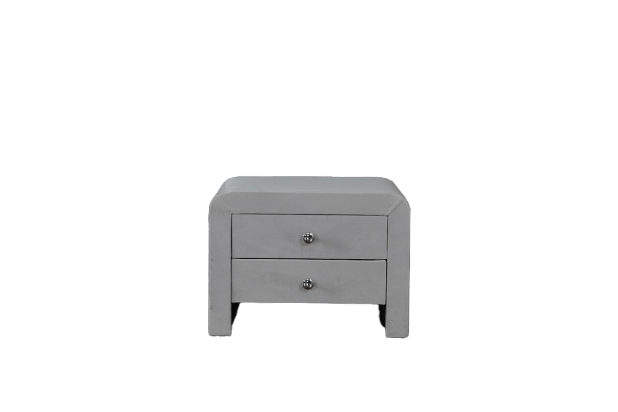 Noptiera dumonde tapitata plush gri Velvet WLS
