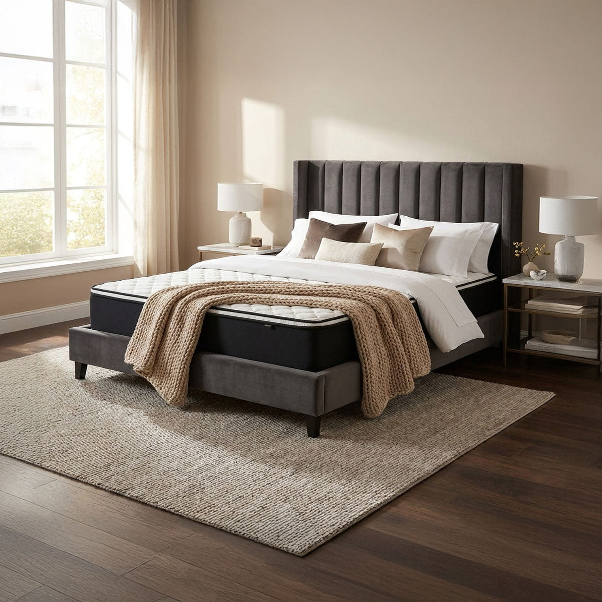 Saltea dumonde Altessa Comfort Pocket 140x200 cm, arcuri individuale, spuma cu memorie, superortopedica, grosime 25 cm LFG-saltele