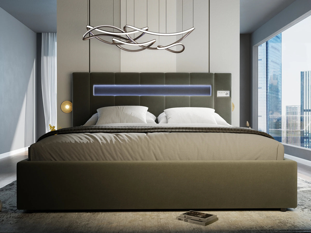 Pat Glow 160x200 cm, gri, Plush velvet KK5J086 grey 17# - imagine 2