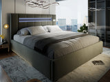 Pat Glow 160x200 cm, gri, Plush velvet KK5J086 grey 17# - imagine 8