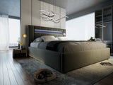 Pat Glow 180x200 cm, gri, Plush velvet KK5J086 grey 17# - imagine 3