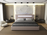 Pat dormitor dumonde, tapitat Roz, Glow 160x200 cm, somiera rabatabila inclusa, spatiu depozitare