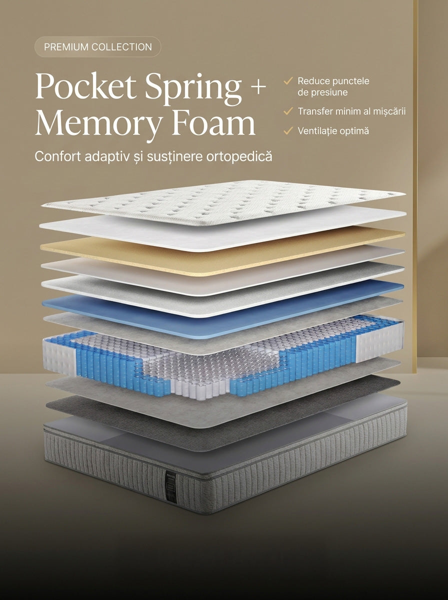 Pocket Spring + Memory Foam — Premium Collection