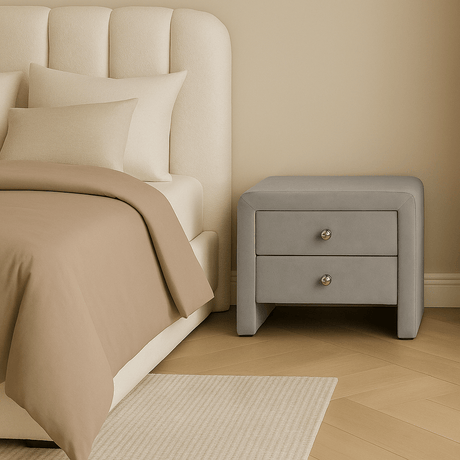 Noptiera dumonde tapitata plush gri Velvet WLS