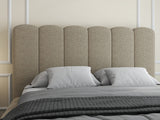 Pat dormitor dumonde, tapitat beige, Royal 180x200 cm, somiera rabatabila electric, spatiu depozitare