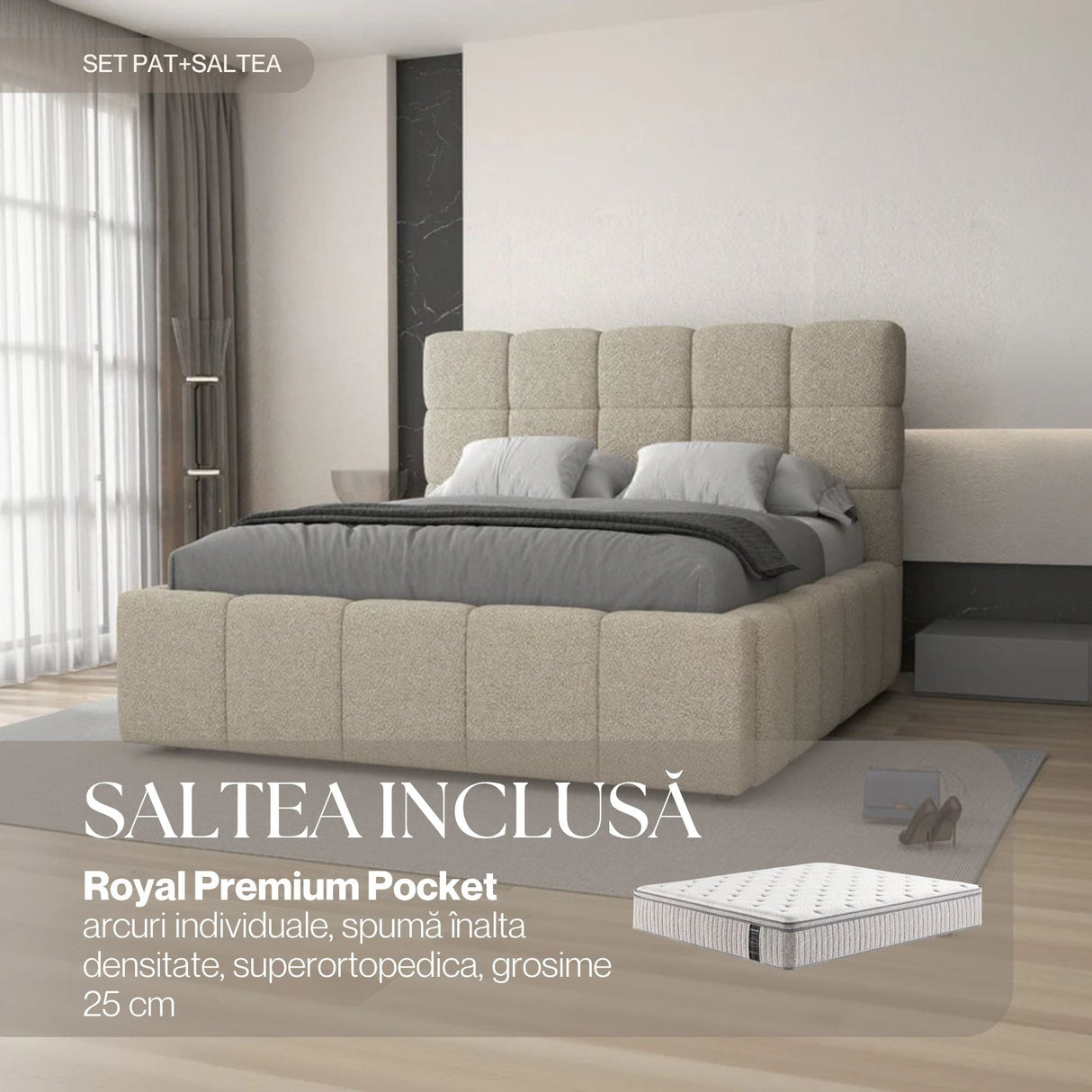 set armonia bej royal premium pocket