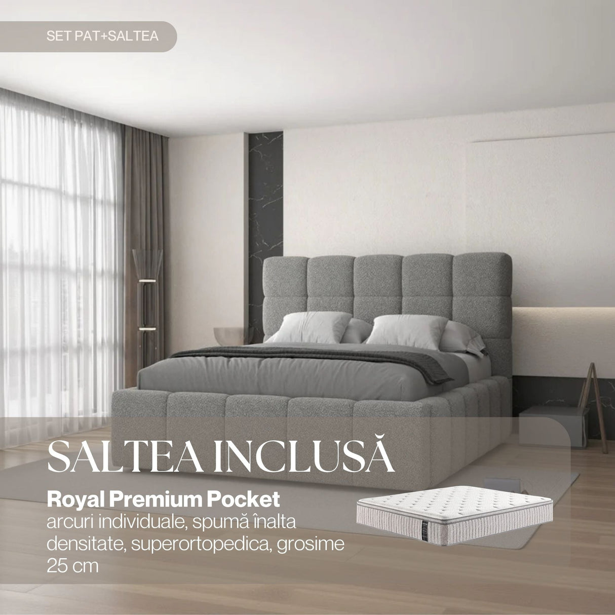 set armonia gri royal premium pocket