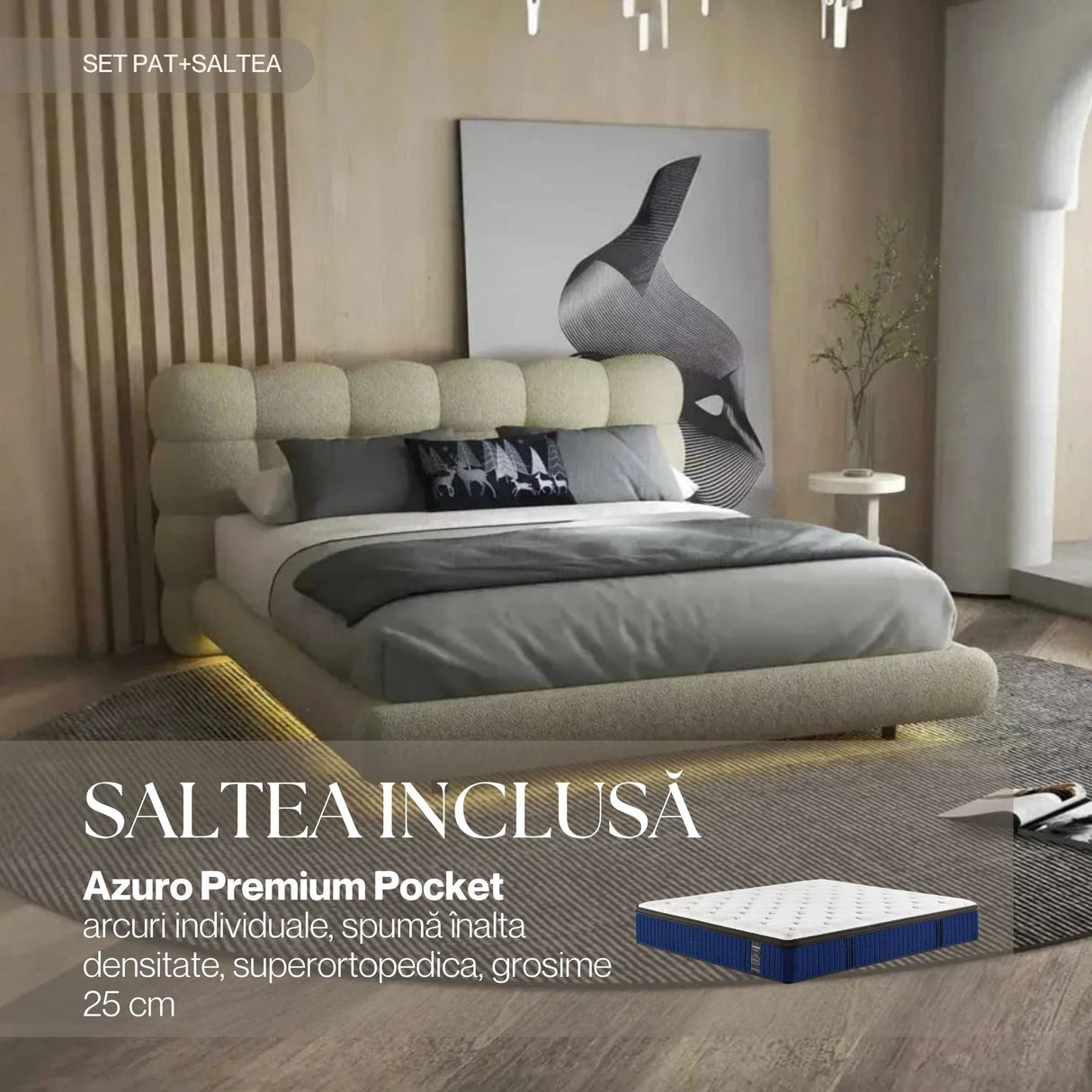set cloud bej azuro premium pocket