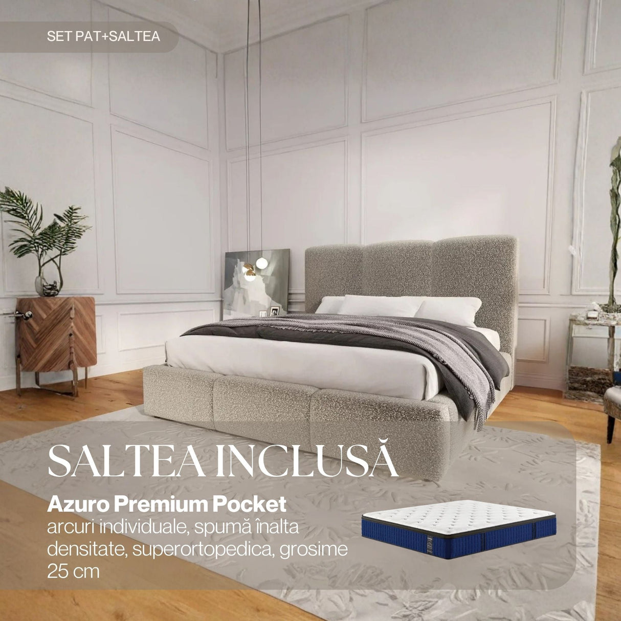 set dinasty gri azuro premium pocket