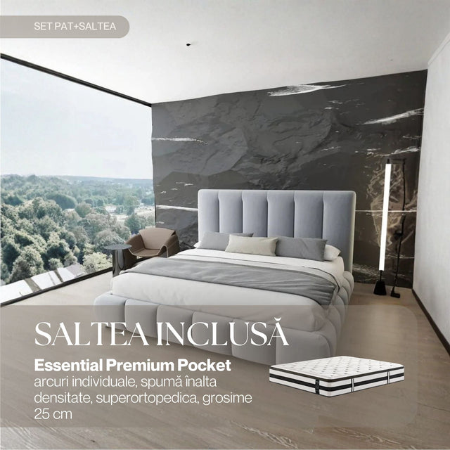 set divaneo gri essential premium pocket