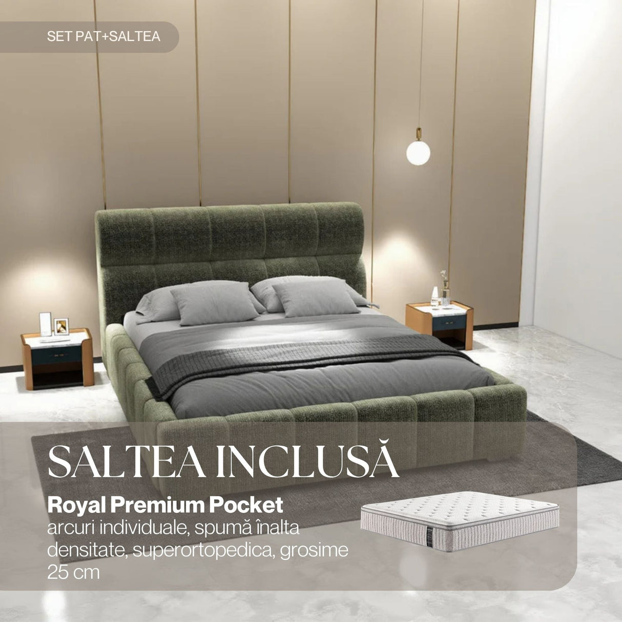 set elaris verde royal premium pocket