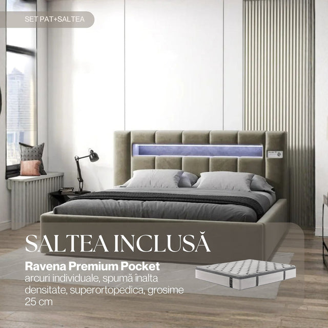 set glow bej ravena premium pocket