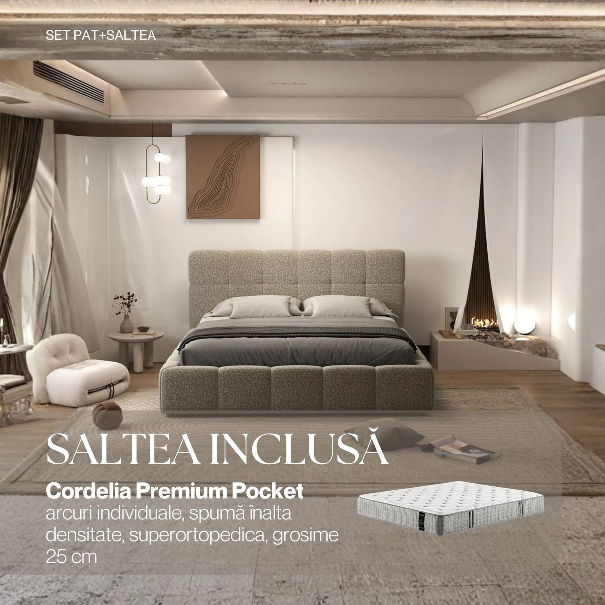 set lorenzo bej cordelia premium pocket