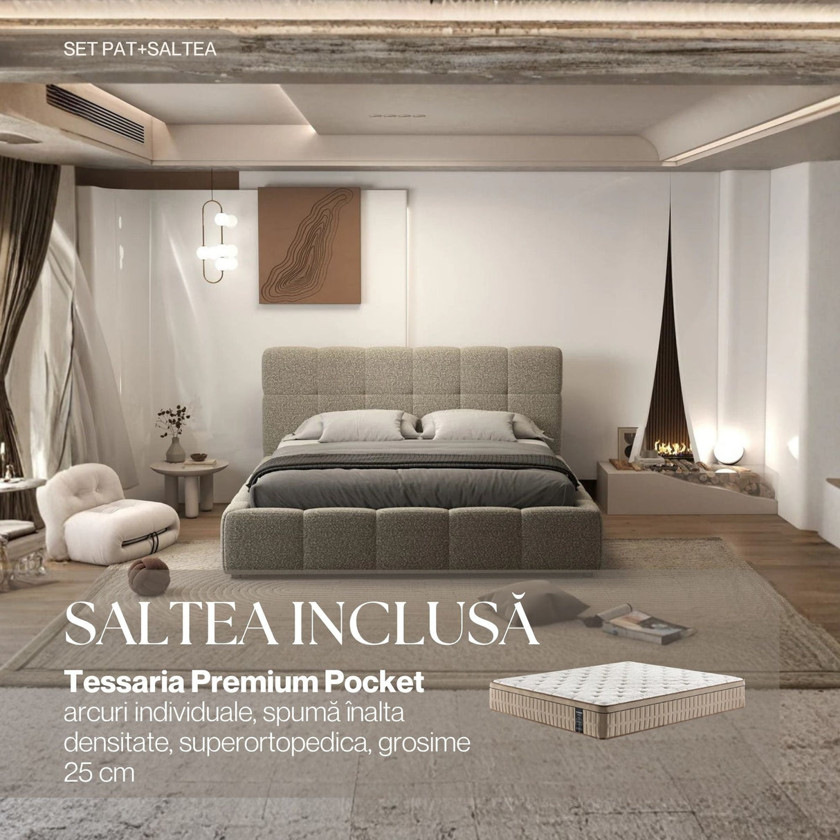 set lorenzo bej tessaria premium pocket