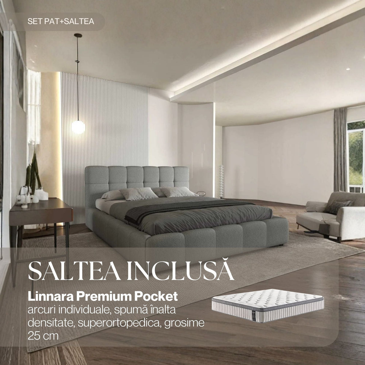 set lorenzo gri linnara premium pocket