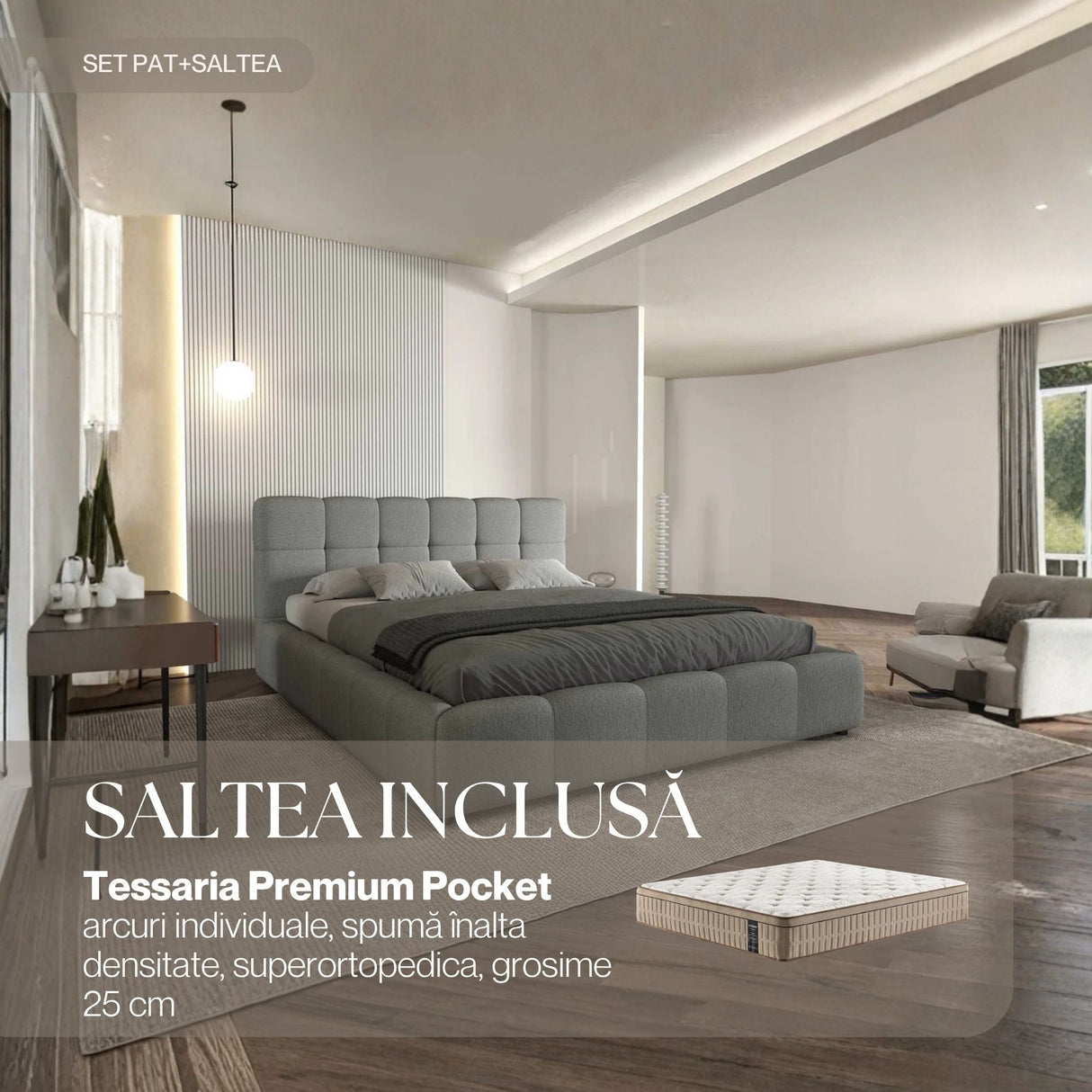 set lorenzo gri tessaria premium pocket