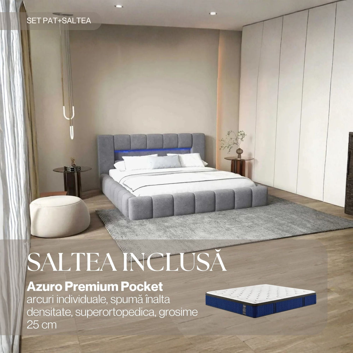 set palermo gri azuro premium pocket