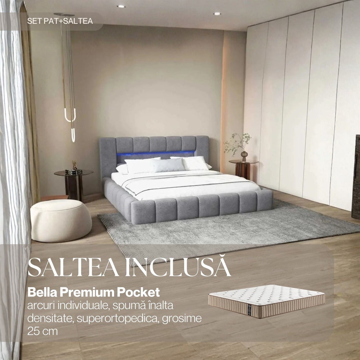 set palermo gri bella premium pocket
