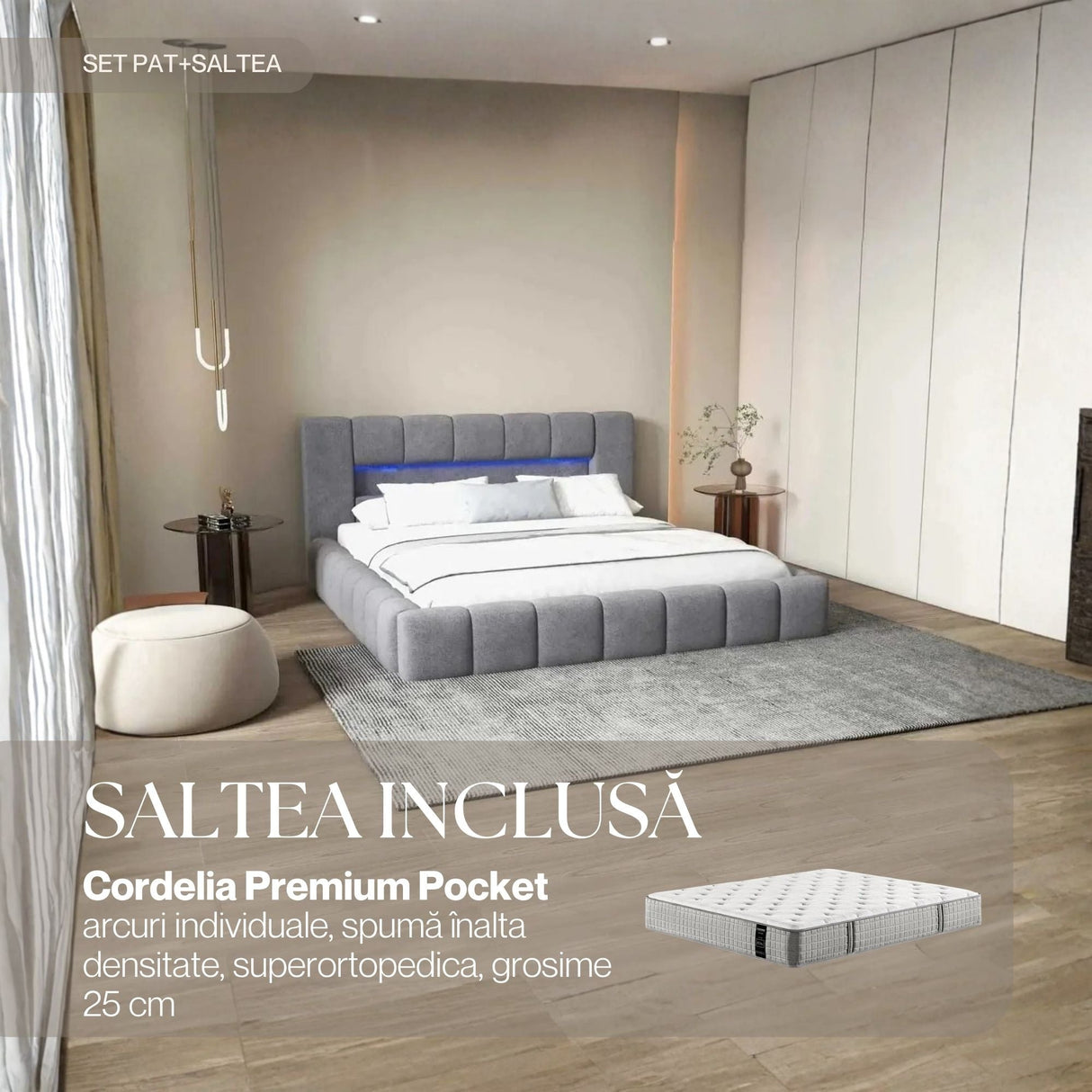 set palermo gri cordelia premium pocket