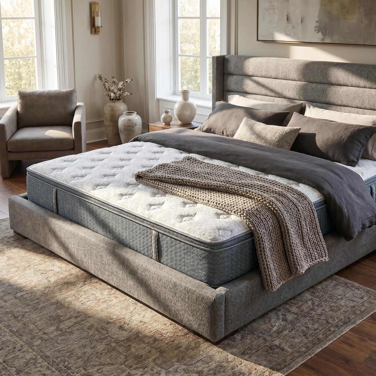 Saltea dumonde Lorena Premium Pocket 160x200 cm, arcuri individuale, spuma cu memorie, superortopedica, grosime 25cm LFG-saltele