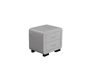 Noptiera dumonde tapitata plush alb Velvet WLS