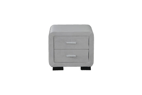 Noptiera dumonde tapitata plush alb Velvet WLS